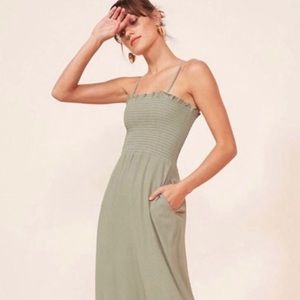 BNWT REFORMATION Ceylon Dress in Seafoam